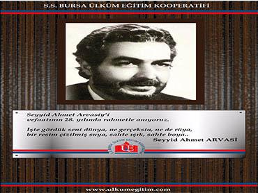 SEYYİD AHMET ARVASİY'İ VEFAATININ 28.YILINDA RAHMETLE ANIYORUZ.